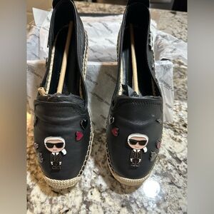 ‼️SOLD‼️ Karl Lagerfeld Black Espadrille Shoes